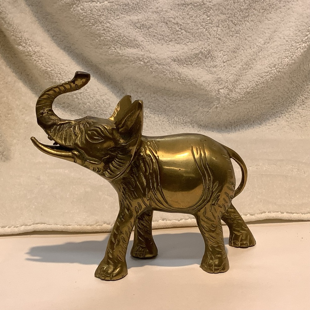 Brass Elephant Figurine